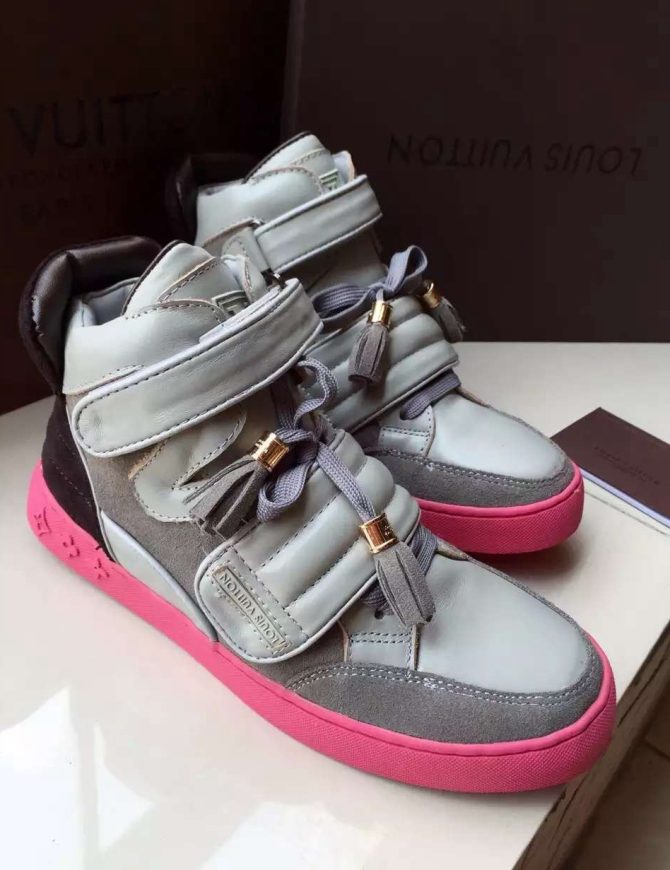 Louis Vuttion Kanye High-Top Sneaker Grey