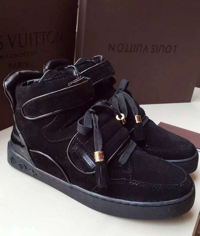 Louis Vuttion Kanye High-Top Sneaker Black