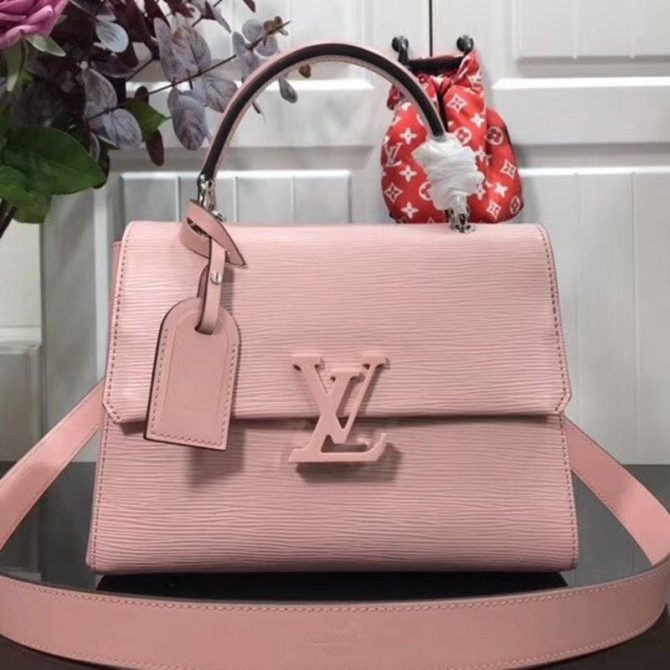 Louis Vuitton Grenelle PM Top Handle Bag in Epi Leather M53694 Pink