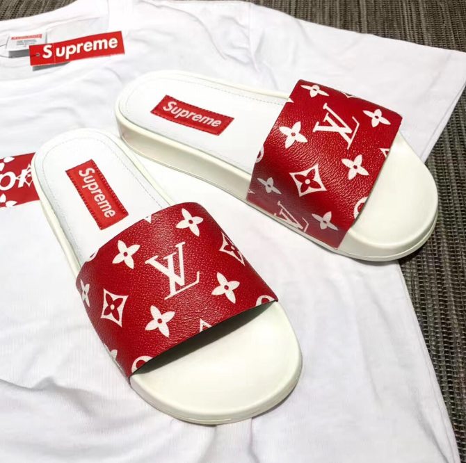 Louis Vuitton Monogram Canvas Supreme Mules Sandals