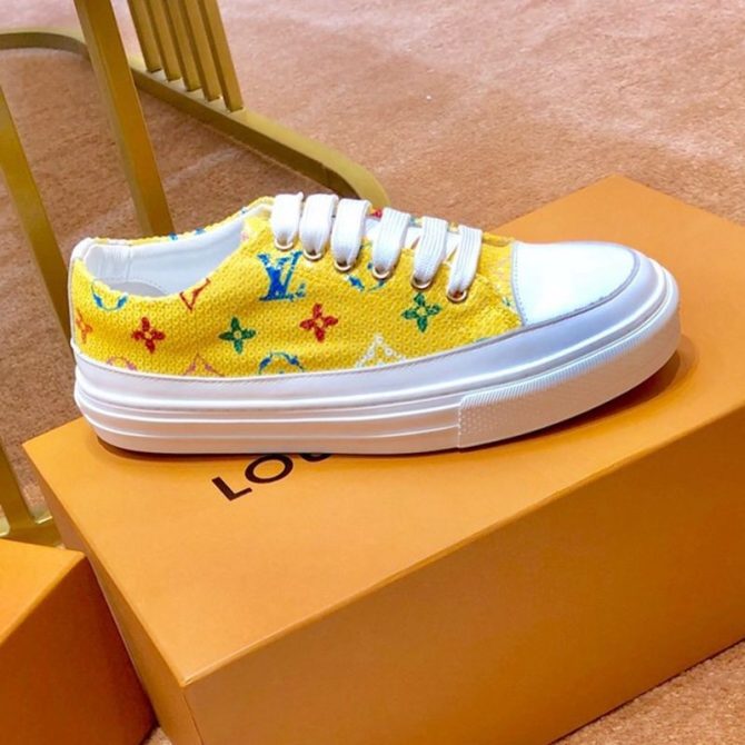 Louis Vuitton Stellar Sequin Sneaker Yellow