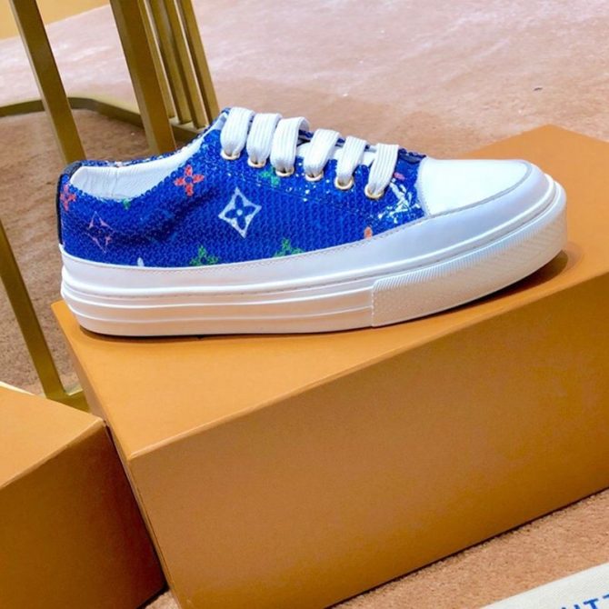 Louis Vuitton Stellar Sequin Sneaker Royal Blue