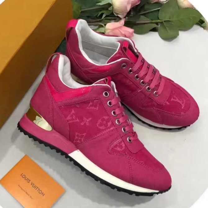 Louis Vuitton Run Away Sneaker Denim Canvas Rosy