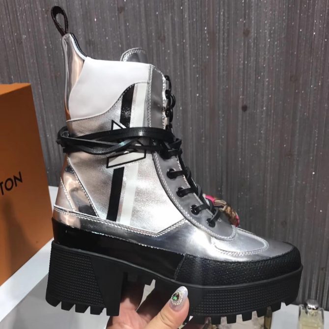 Louis Vuitton Spaceship Ankle Boot 1A3GTT Silver