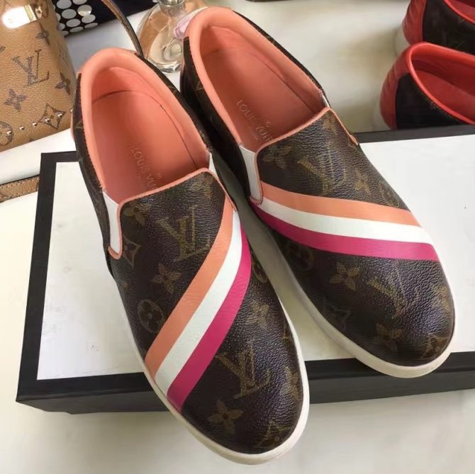 Louis Vuitton Frontrow Slip-On Sneaker 1A29ZH Shrimp