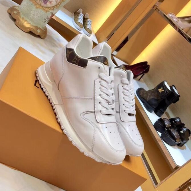 Louis Vuitton Run Away Sneaker in Silk Calfskin White/Monogram