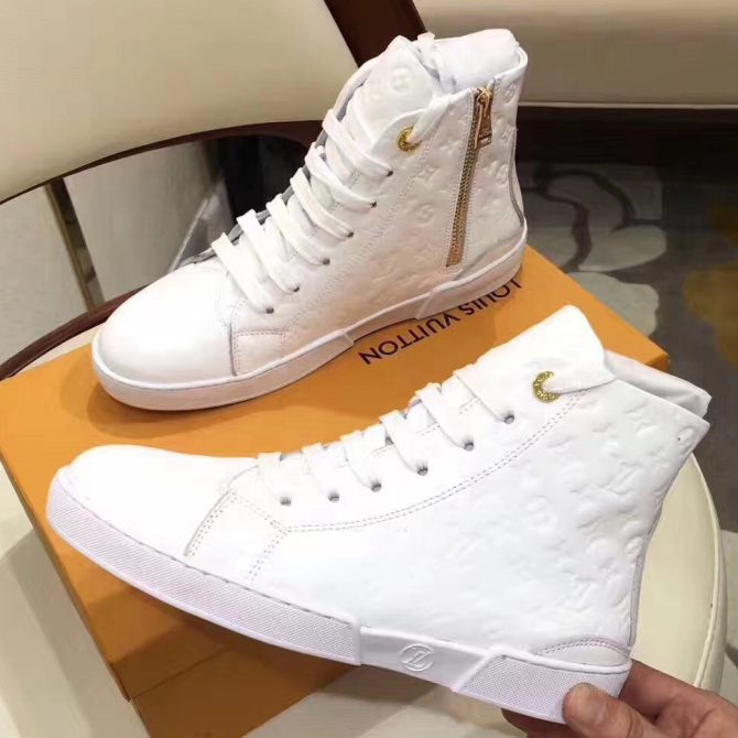 Louis Vuitton Stellar Sneaker Boot 1A2XPK White