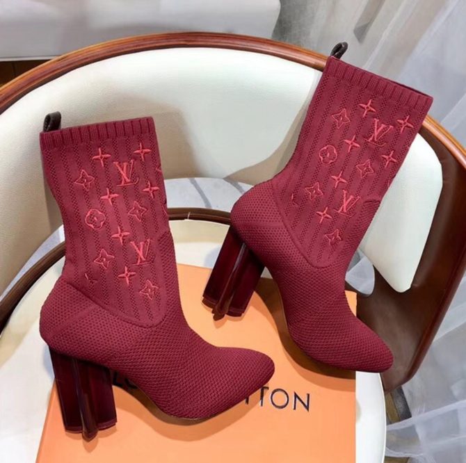 Louis Vuitton Silhouette Ankle Boot 1A3MJ0 Red