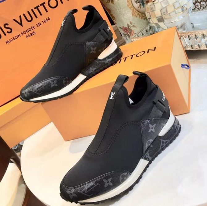 Louis Vuitton Monogram Run Away Sneaker 1A3RQ8 Black