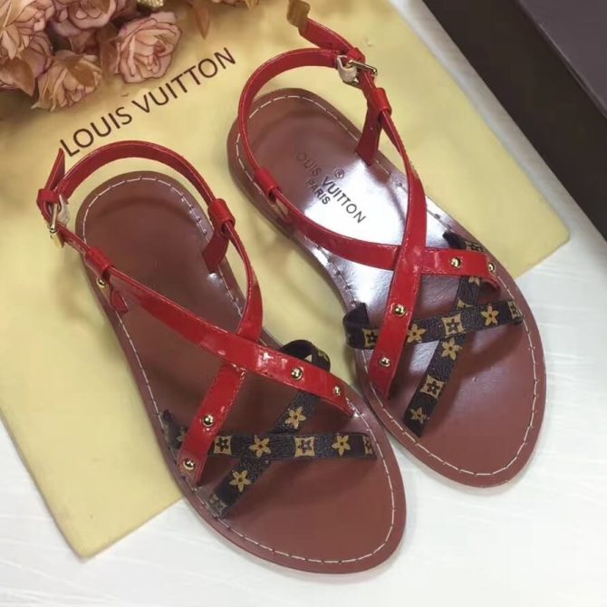 Louis Vuitton Carimbo Sandal 1A2K97 Red