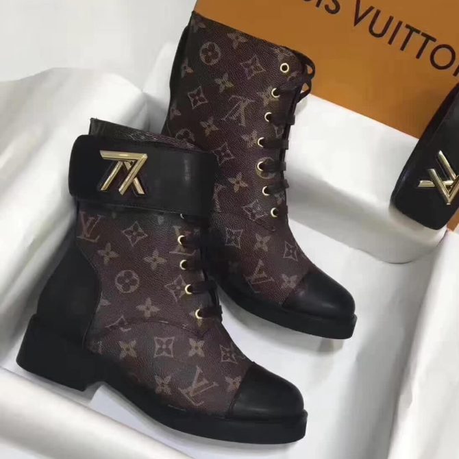 Louis Vuitton Wonderland Ranger Ankle Boots 1A2JCR Monogram/Leather