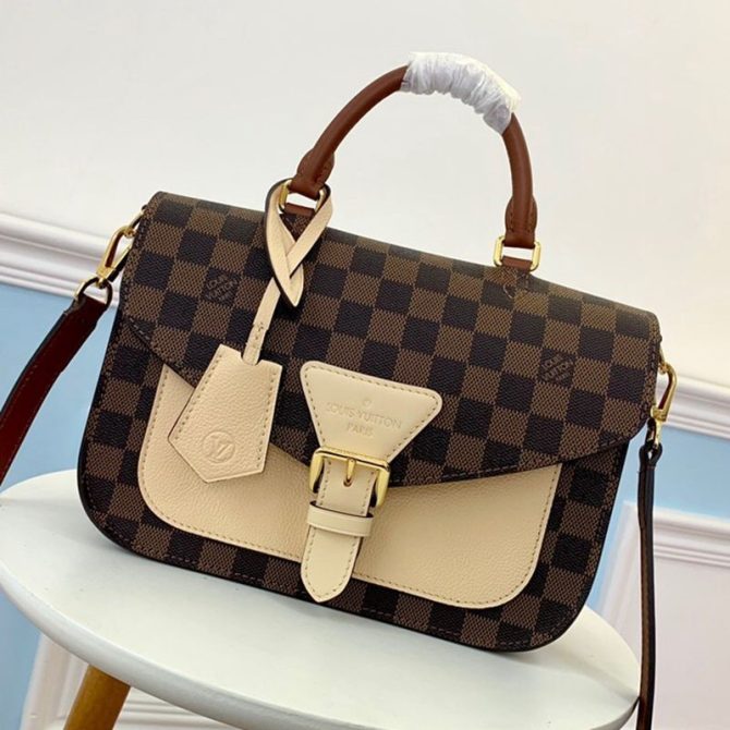 Louis Vuitton Trendy Crossbody Damier Ebene Canvas/Cr?ﾨme Beige