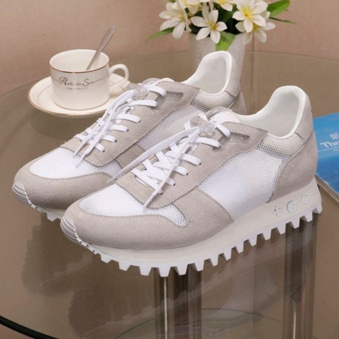 Louis Vuitton LV Run Away Sneaker For Women and Men Light Grey