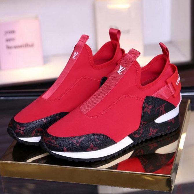 Louis Vuitton Slip-on Sneaker Red/Monogram