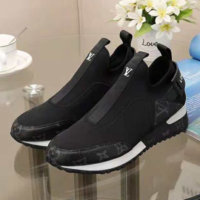 Louis Vuitton Slip-on Sneaker Black/Grey Monogram