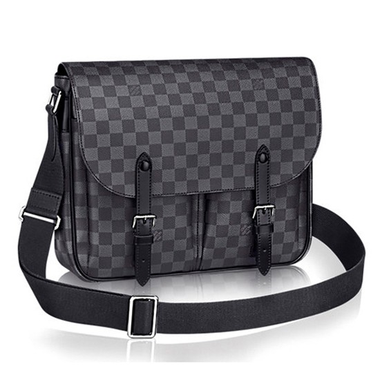 Louis Vuitton N41500 Christopher Messenger Bag Damier Graphite Canvas