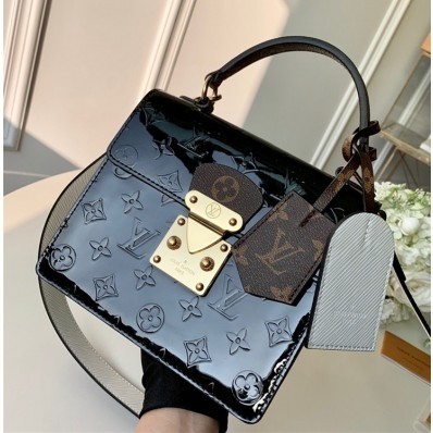 Louis Vuitton Spring Street in Monogram Vernis Leather M90375 Black