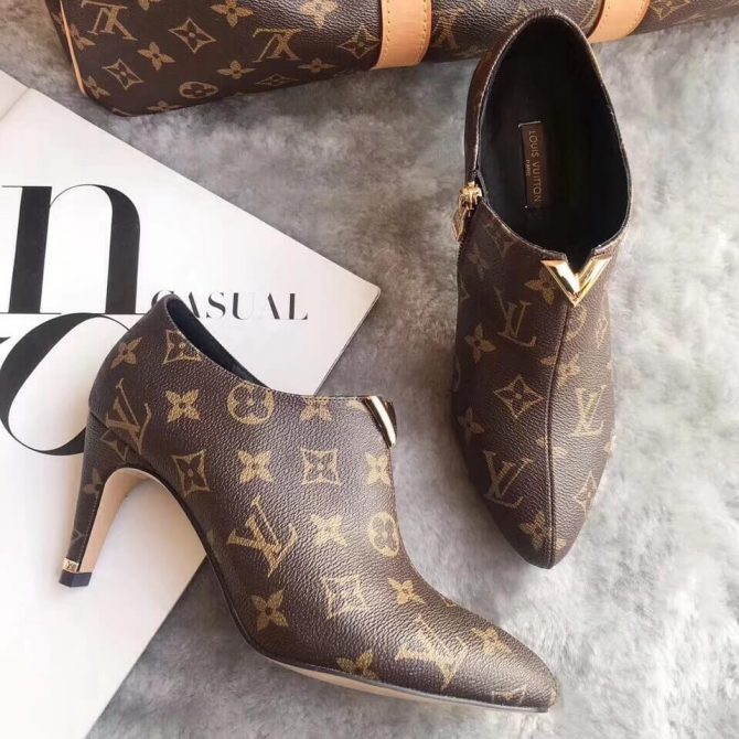 Louis Vuitton Lookat Monogram Canvas Ankle Boot