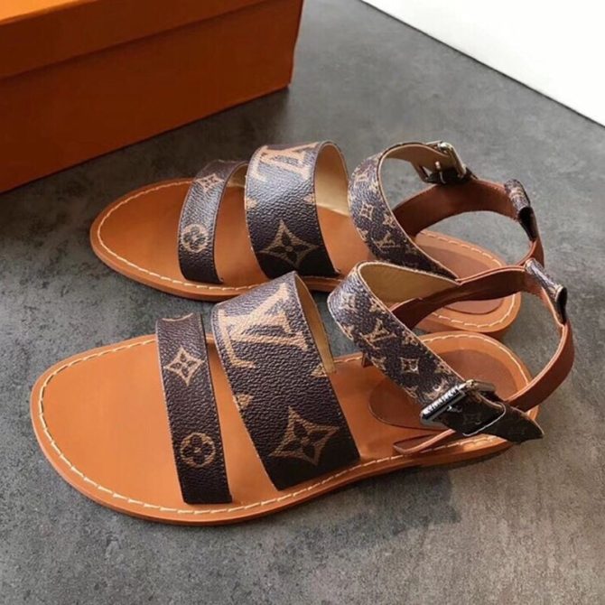 Louis Vuitton Formentera Flat Sandal 1A57ZI Monogram