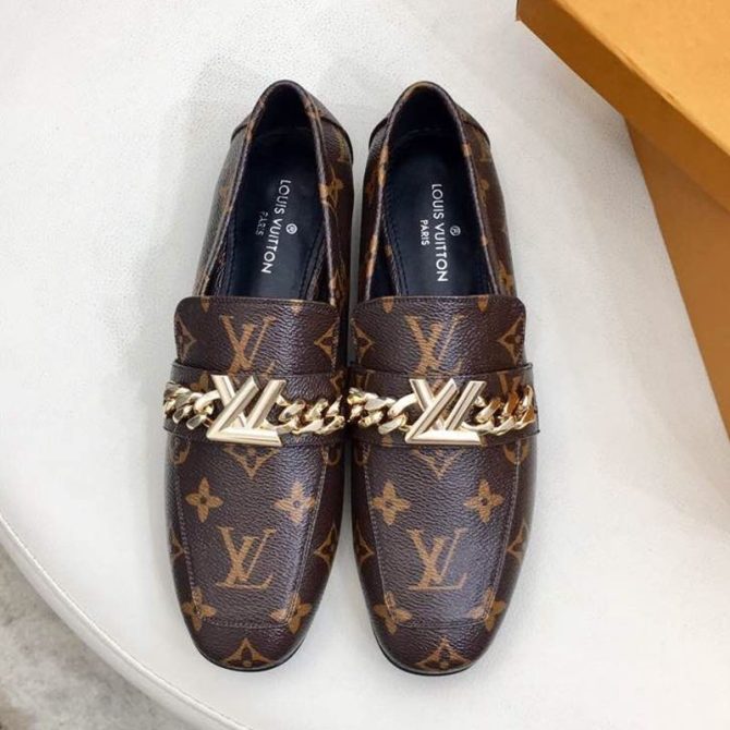 Louis Vuitton Upper Case Flat Loafer 1A4XDD Monogram Canvas