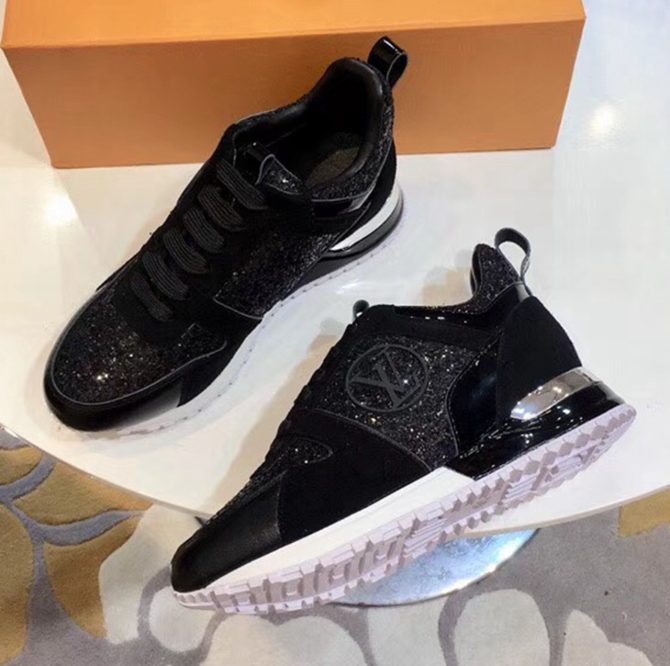 Louis Vuitton Glisten Run Away Sneaker Black