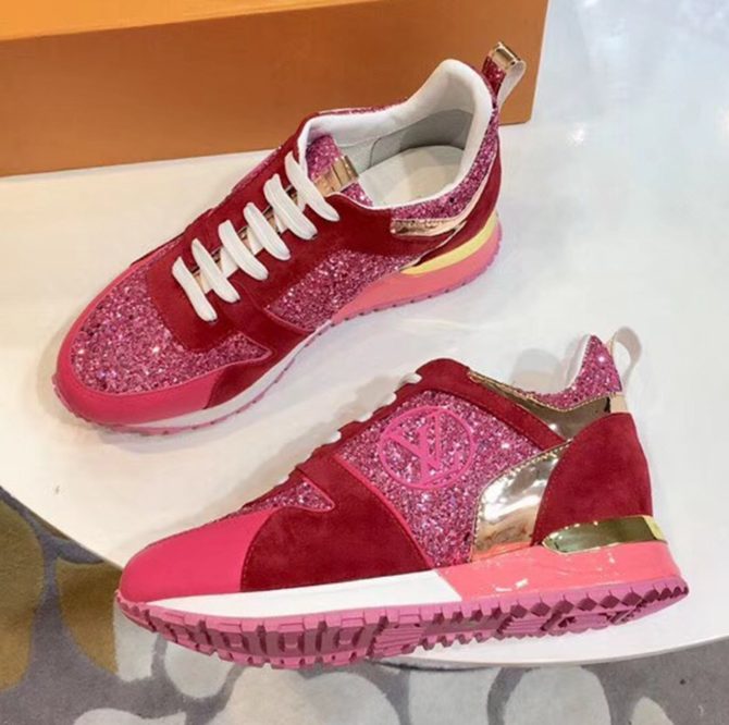 Louis Vuitton Glisten Run Away Sneaker Rosy