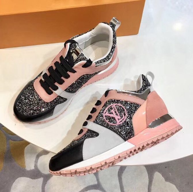 Louis Vuitton Glisten Run Away Sneaker Pink/Black/White