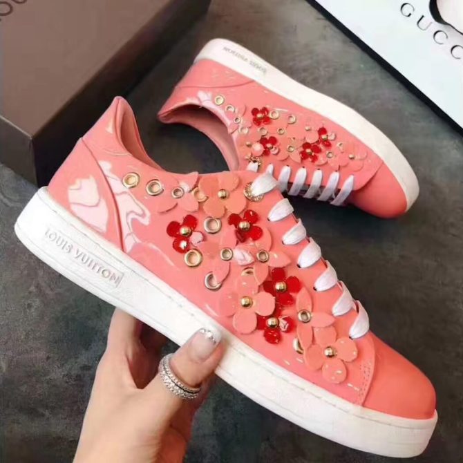 Louis Vuitton Frontrow Sneaker Patent Pink