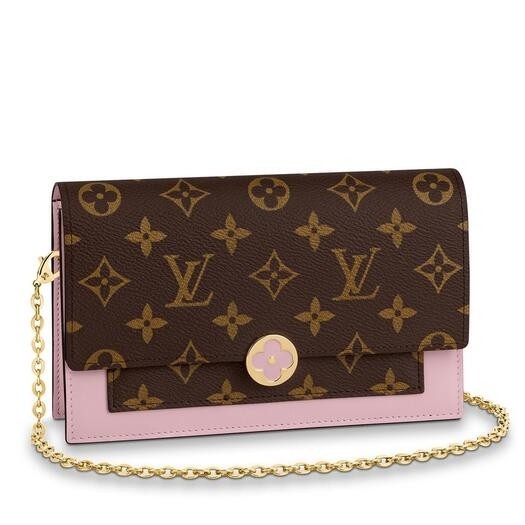 Louis Vuitton Flore Chain Wallet Monogram Canvas M67405